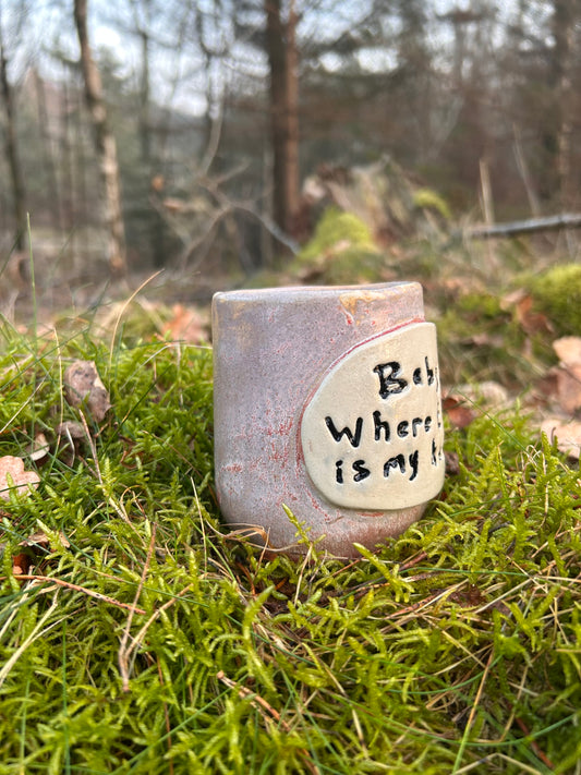"Baby... where the hell is my husband?"