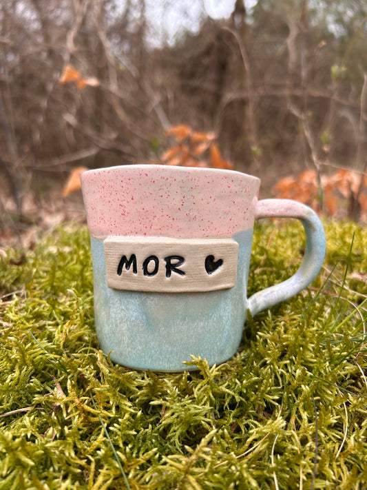 "Mor ♥︎"(blå og lyserød)