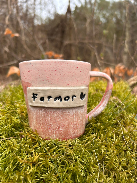 "Farmor♥︎"(lyserød og rosa)